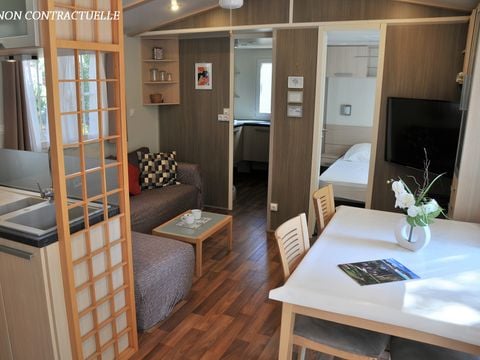 Mobilhome 6 personnes - Blueberry 3 PREMIUM -2 chambres 40m²- *Clim, terrasse, TV*