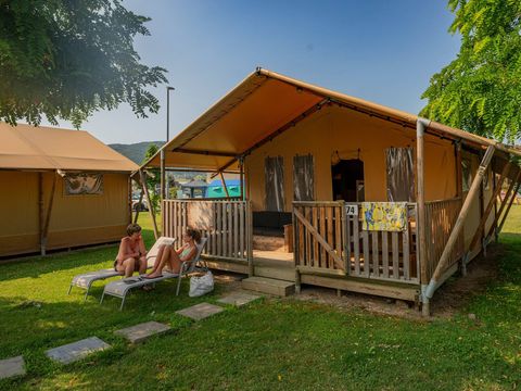 TENTE TOILE ET BOIS 5 personnes - Safari | 2 Ch. | 4/5 Pers. | Clim.