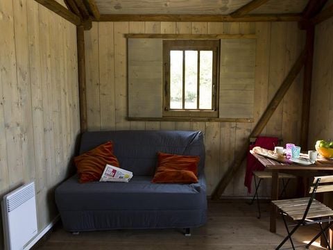 TENTE TOILE ET BOIS 6 personnes - Lodge