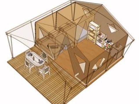TENTE 5 personnes - Canada SANS SANITAIRE 