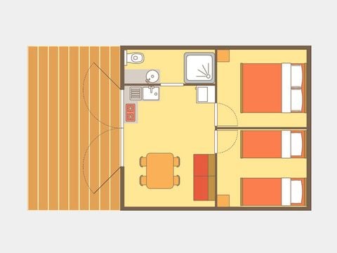 TENTE 6 personnes - Cabane Lodge