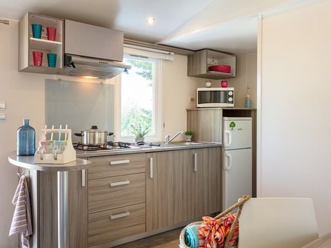 Mobilhome 5 personnes - Mobil-home | Comfort XL | 2 Ch. | 5 Pers. | Terrasse surélevée | Clim.
