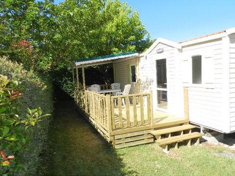 MOBILHOME 6 personnes - Mobil home 28m²  2 chambres + 15 m² terrasse semi-couverte
