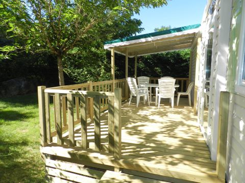 MOBILHOME 6 personnes - Mobil home 28m²  2 chambres + 15 m² terrasse semi-couverte