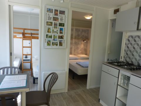 Chalet 5 personnes - 22m² - 2 chambres - Terrasse couverte 10m²