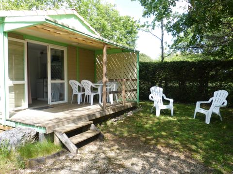 Chalet 5 personnes - 22m² - 2 chambres - Terrasse couverte 10m²