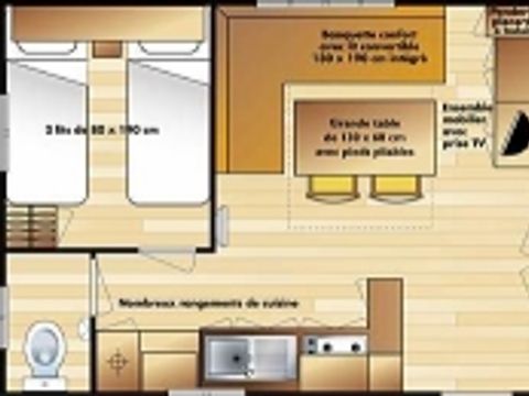 MOBILHOME 2 personnes - Super Mercure