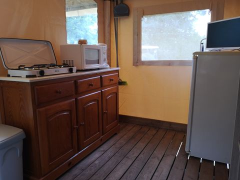 TENTE TOILE ET BOIS 4 personnes - Lodge Safari