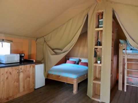 TENTE TOILE ET BOIS 5 personnes - Lodge sans sanitaires