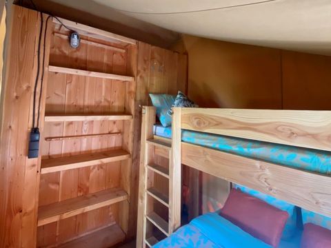 TENTE TOILE ET BOIS 5 personnes - Lodge sans sanitaires