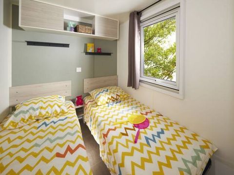 MOBILHOME 6 personnes - Mobil-home | Premium | 3 Ch. | 6 Pers. | Terrasse surélevée | Clim. | TV