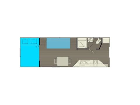 Hébergement 2 personnes - 2 personnes 21m2