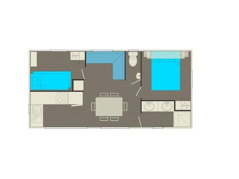 MOBILHOME 5 personnes - Paillotte CATALINA PREMIUM