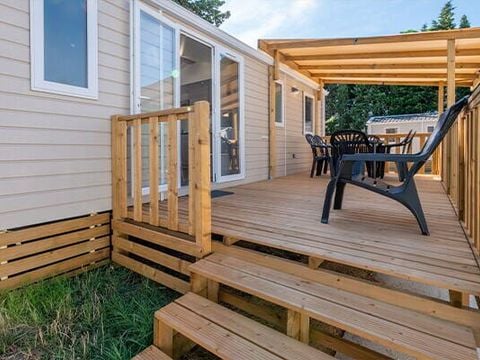 MOBILHOME 6 personnes - Comfort | 3 Ch. | 6 Pers. | Terrasse surélevée | Clim.