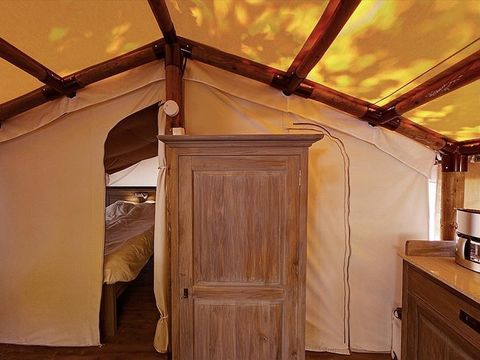 Tente en toile et en bois 5 personnes - SunLodge Jungle