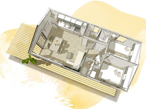 MOBILHOME 4 personnes - Panoramic - 2 chambres -