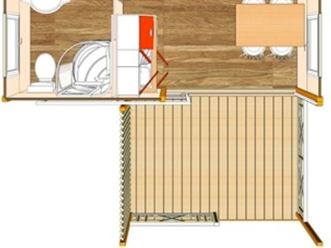 CHALET 4 personnes - Nemo - 20m² - 2 chambres -