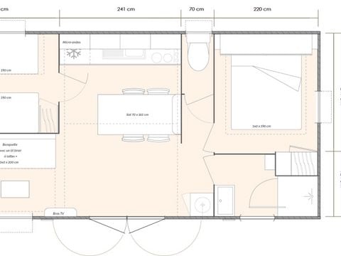 MOBILHOME 6 personnes - Cottage Loggia 