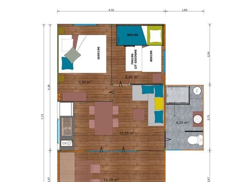 HÉBERGEMENT INSOLITE 5 personnes - Carrelet pilotis