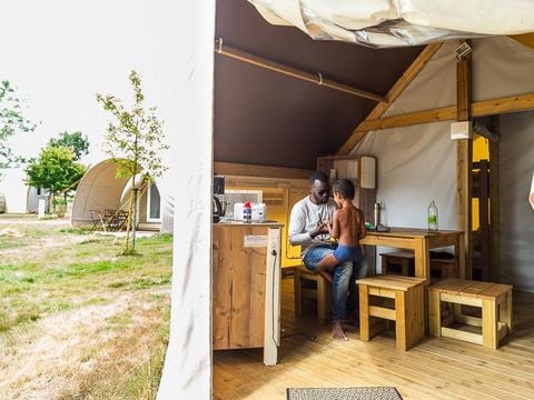 BUNGALOW TOILÉ 4 personnes - Lodge 21m² (sans sanitaires privatifs) 2/5 pers