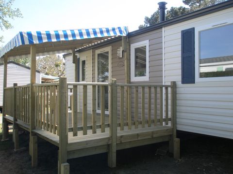 Mobilhome 6 personnes - Mobil Home 3 ch 6 pl Terrasse semi-couverte TV sans Clim