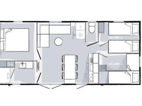 MOBILHOME 6 personnes - Premium 3 chambres 33m²