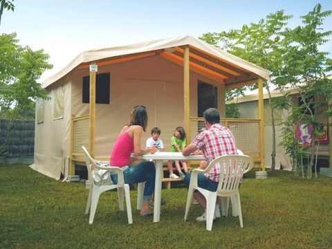 Bungalow toilé 5 personnes - Sahari 2 chambres 19m² - sans sanitaires