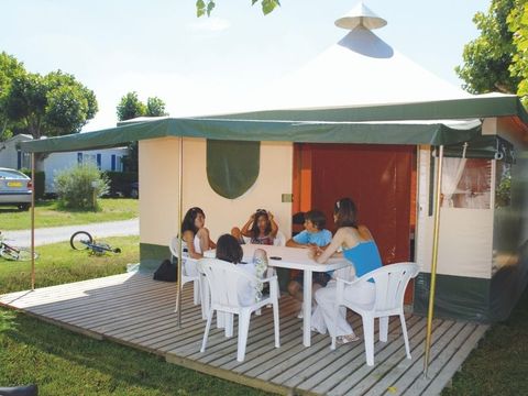 Bungalow toilé 5 personnes - Kiwi 2chambres 25m² - sans sanitaires
