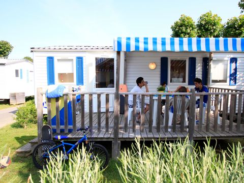 Mobilhome 6 personnes - Mobil Home 2 ch 4/6 pl Terrasse semi-couverte TV sans Clim