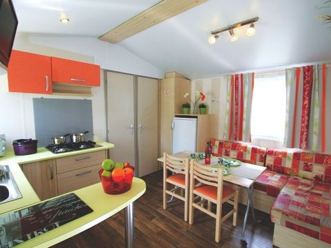 Mobilhome 6 personnes - Mobil Home 2 ch 4/6 pl Terrasse semi-couverte TV sans Clim