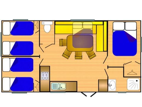 MOBILHOME 6 personnes - Grand 800-3 CD