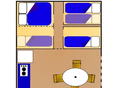 TENTE 6 personnes - Espace, sans sanitaires