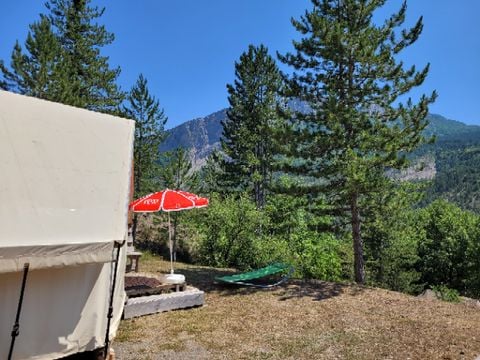 TENTE 4 personnes - Tente Junior Standard 17m²  (sans sanitaire) 2 chambres + terrasse