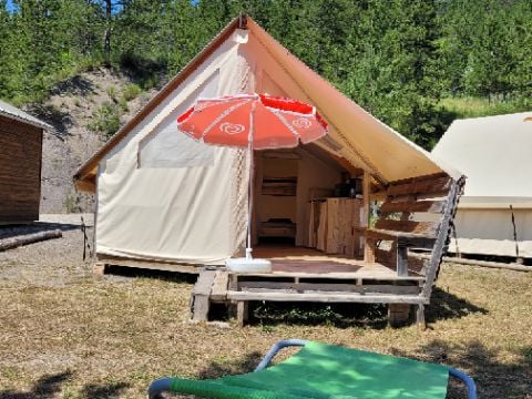 TENTE 4 personnes - Tente Junior Standard 17m²  (sans sanitaire) 2 chambres + terrasse