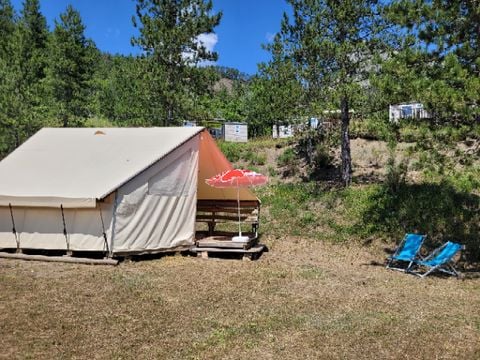 TENTE 4 personnes - Tente Junior Standard 17m²  (sans sanitaire) 2 chambres + terrasse