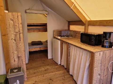 TENTE 4 personnes - Tente Junior Standard 17m²  (sans sanitaire) 2 chambres + terrasse