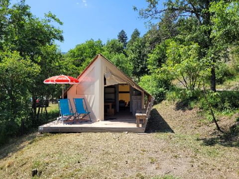 TENTE 4 personnes - Tente junior Standard 21m² (sans sanitaire) 2 chambres + terrasse