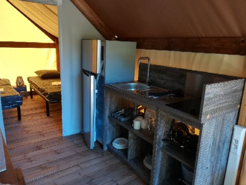 TENTE 4 personnes - Tente junior Standard 21m² (sans sanitaire) 2 chambres + terrasse