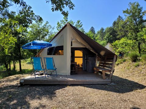 TENTE 4 personnes - Tente junior Standard 21m² (sans sanitaire) 2 chambres + terrasse