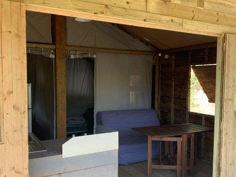 MOBILHOME 5 personnes - Cabane Lodge sur Pilotis 34m² 2 chambres + terrasse