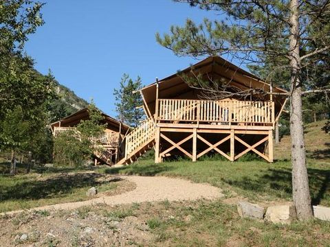 TENTE 4 personnes - Tente Lodge Premium 27m² 2 chambres + terrasse 16m²