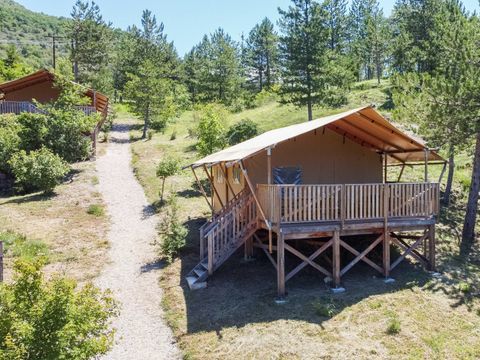 TENTE 4 personnes - Tente Lodge Premium 27m² 2 chambres + terrasse 16m²