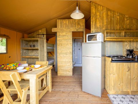 TENTE 4 personnes - Tente Lodge Premium 27m² 2 chambres + terrasse 16m²