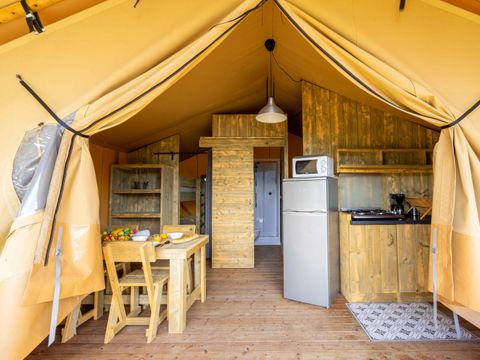 TENTE 4 personnes - Tente Lodge Premium 27m² 2 chambres + terrasse 16m²