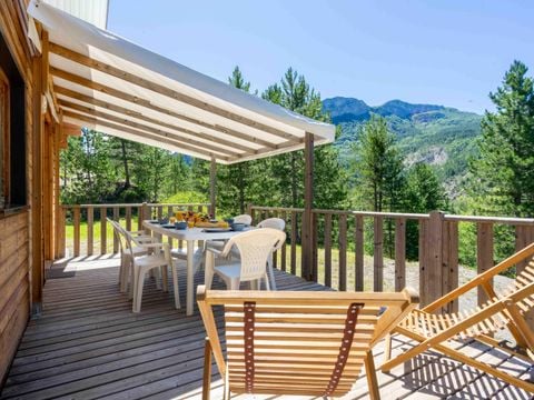 CHALET 6 personnes - Chalet en bois Confort 35m² 3 chambres + TV + Terrasse