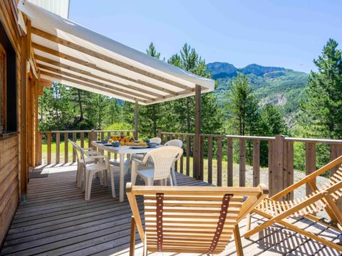 CHALET 8 personnes - Chalet en bois Confort 35m² 3 chambres + TV + Terrasse