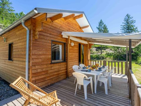 CHALET 8 personnes - Chalet en bois Confort 35m² 3 chambres + TV + Terrasse