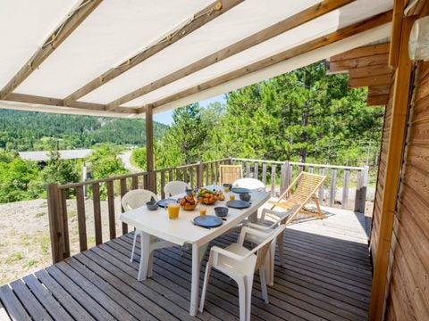 CHALET 8 personnes - Chalet en bois Confort 35m² 3 chambres + TV + Terrasse