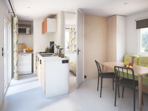 Mobilhome 4 personnes - 4 Confort Plus - 25m² - 2 chambres + terrasse semi-couverte