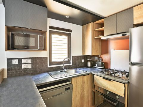 Mobilhome 6 personnes - Mobil-home | Premium | 3 Ch. | 6 Pers. | Terrasse surélevée | 2 SDB